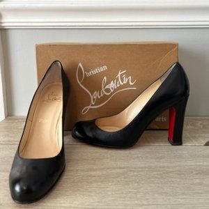 Christian Louboutin Simple Pump Chunky Heel